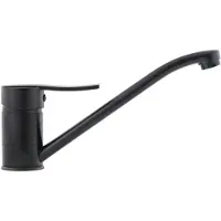 Kuchinox Moderne schwarze Küchenarmatur Madera - Einhebelmischer, beweglicher Auslauf, leises Design