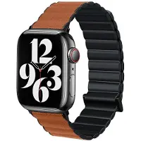 Beline pasek Apple Watch Magnetic Pro 38/40/41mm czarno/brązowy black/brown box