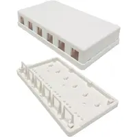 Goobay Keystone-Leergehäuse 6-port mit einfacher Snap-In-Montage