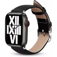 Crong Edles Band – Echtlederarmband für die Apple Watch 42