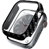 Crong Hybrid-Uhrengehäuse – Apple Watch 41 mm Glasgehäuse (Carbon)