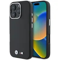 BMW BMHMP16L23PMWK iPhone 16 Pro 6.3" czarny/black hardcase M Smooth Full Wrapped Metal MagSafe
