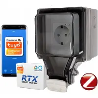 RTX Smart-Außenaufputzdose für Garten TUYA ZigBee Energiemessung
