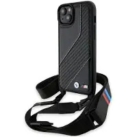 BMW Bmhcp15s23pscck Iphone 151413 M Edition Carbon Stripe&strap Handyhülle
