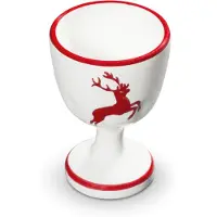 Gmundner Keramik Rubinroter Hirsch, Eierbecher (H: 7,5cm)