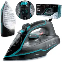 Berdsen BD-331 Dampfbügeleisen mit Keramiksohle, 2600 W, schwarz-blau