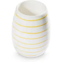 Gmundner Keramik Gelbgeflammt, Vase (H: 15cm)