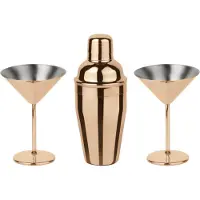 Paderno Cocktailset Martini Mirror Copper (3er-Set)