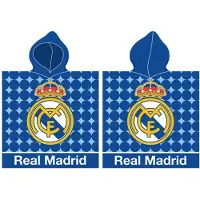 Carbotex Real Madrid Los Blancos Strandtuch-Poncho 55x110 cm (Fast Dry)