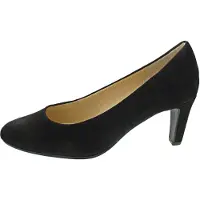 Gabor 91410-17, Damen, Pumps, Leder, Schwarz, NEU - Damenschuhe Modische Pumps / Ballerina, Schwarz, leder (samtchevreau), absatzh&oumlhe: 60 mm
