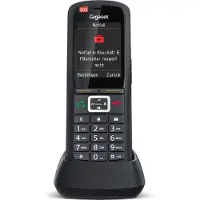 Gigaset R700H PRO, Analoges/DECT-Telefon, Kabelloses Mobilteil, 500 Eintragungen, SMS (Kurznachrichtendienst), Schwarz