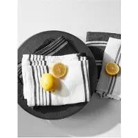 Asa selection Geschirrtuch Kitchen Textiles White Rows - 50 x 70 cm