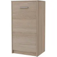 Matkam Elegante Kommode BODO 1D, H/B/T 75 x 40 x 35 cm im modernen Design mit Regal und Tür (Sonoma Eiche)