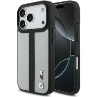 BMW Case M Perforated Stripe Logo MagSafe for iPhone 17 Pro gray