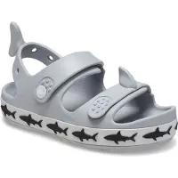 Crocs Crocband Cruiser Shark Sandalen Für Kleinkinder Grau EU 20-21 Jungen,Mädchen Grau EU 20-21