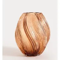 Homla Vase ''Swirl'' in Orange - (H)21 x Ø 17 cm - onesize