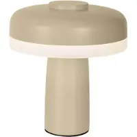 Näve Akku-/Tischleuchte "PILU" H: 16,5cm frost almond