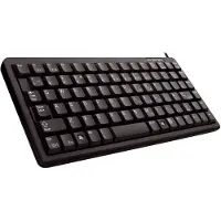 Cherry G84-4100, Mini, Kabelgebunden, USB, QWERTY, Schwarz