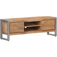 vidaXL TV-Schrank 120x30x40 cm Raues Mangoholz