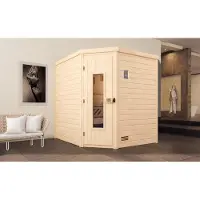 Weka Massivholzsauna TURKU 2 HT, Kompakt 9.0 x B x T x H x 195 x 195 x 205