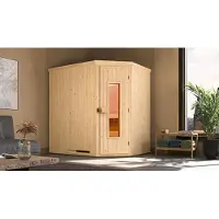 Weka Element-Ecksauna VARBERG 1 HT, OS 7,5 KW x B x T x H x 194 x 144 x 199
