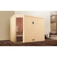 Weka Sauna "Turku" Set, 7,5 kW-Ofen mit digitaler Steuerung
