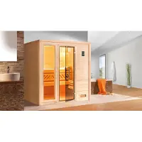 Weka Premium-Massivholzsauna 45 mm BERGEN 2 GTF x B x T x H x 196 x 195 x 205