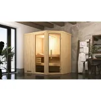Weka Element-Ecksauna VARBERG 1 GTF, OS 4,5 x B x T x H x 194 x 144 x 199