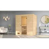 Weka Massivholzsauna VALIDA 2 GT, OS 7,5 x B x T x H x 189 x 189 x 204