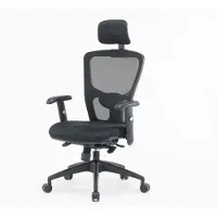 Dmora Bürostuhl Dhenr, Chefsessel aus Mesh mit Armlehnen, ergonomischer Bürositz, 68x66h120/130 cm, schwarz