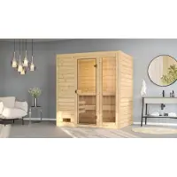 Weka Massivholzsauna VALIDA 2 GTF, Komapkt 5.4 x B x T x H x 189 x 189 x 204