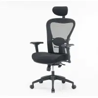 Dmora Bürostuhl Dachi, Mesh Chefsessel mit Armlehnen, Ergonomischer Bürositz, 66x68h120/132 cm, Schwarz