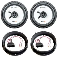 PG Audio Lautsprecher Komplett-Set passend für VW Golf 7, Polo 9N & VW Up | 400W Sound-Upgrade Kit (Plug & Play für Tür Vorne)