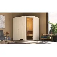 Weka Elementsauna Varberg 1 GT Trend Kompakt 5,4 weiß x B x T x H x 194 x 144 x 199