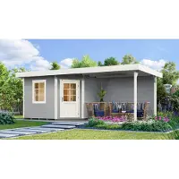 Weka Saunahaus 28 mm SALO grau x B x T x H x 646 x 338 x 237