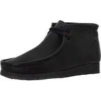 Clarks Originals Wallabee-Lederstiefel, Schwarz 41 EU