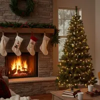 Dmora Weihnachtsbaum Caresana 200h cm Grün, 948 Zweige, Einzeln zu öffnen
