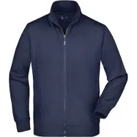 James & nicholson Sweat-Jacke aus formbeständiger Sweat-Qualität navy, Gr. L