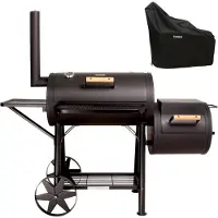 TAINO YUMA Smoker 90kg Set mit Abdeckhaube Holzkohle-Grill BBQ Räucherofen