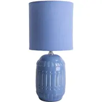 Näve E14 Tischleuchte ERIDA Ø13,5cm hellblau 3188392