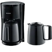 Severin KA 9307, Filterkaffeemaschine, Gemahlener Kaffee, 1000 W, Schwarz