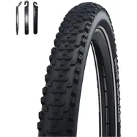 Bike-parts 1 x Schwalbe Smart Sam HS624 Performance 29 x 2,60 (65-622) Schwarz/Reflex inkl. Reifenheber