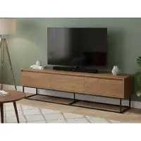 Dmora TV-Schrank Eos 180x40x50h cm Braun 3 Schubladen