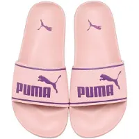 Puma Badesandale "LEADCAT 20 BX", Damen, Gr. 37, rosy outlook, plum wine, Synthetik, bedruckt, Schuhe Badesandale, gepolsterter Lederriemen, geformtes Fußbett