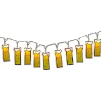 Fig Lichterkette Kölsch (4 Meter) Beleuchtung Lampen Köln Kölle Karneval Party