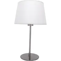 Näve Tischleuchten - Tischleuchte "BOLOGNA" h: 45cm beige, Tischlampe im Klassik Stil, aus Metall, Kunststoff und Textilmaterial in beige, 45 cm hoch, Ø 25 cm, E27-Fassung – Schnurschalter