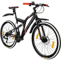 Galano Volt DS Mountainbike Fully ab 160 cm Jugendfahrrad schwarz/rot