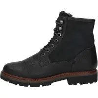Sioux Schnürstiefelette "Adalrik-702-LF-H", Herren, Gr. 46 (UK 11), schwarz, Obermaterial: 50% Kalbsleder CAL. 50% Lammveloursleder LAVL. 100% Gummi rubber., Schuhe Schnürstiefelette