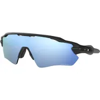 Oakley Radar EV Path, Erwachsener, Männlich, Halbe Einfassung, Schwarz, Polarisierte Linse, Blau