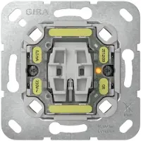 Gira 311600, Wippschalter, Chrom, Grau, Wand, LED, 250 V, 10 A